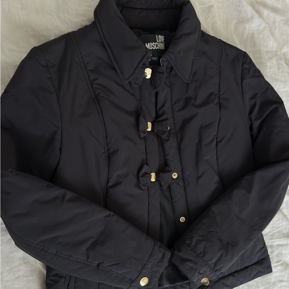Love Moschino Elegant Black Puffer Jacket size XS/S